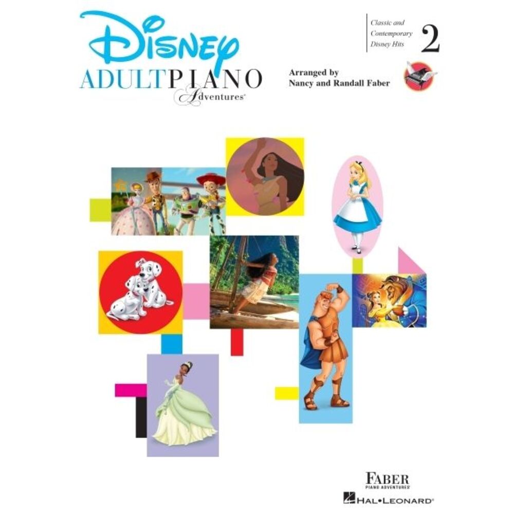 Adult Piano Adventures - Disney Book 2: Classic and Contemporary Disney Hits --